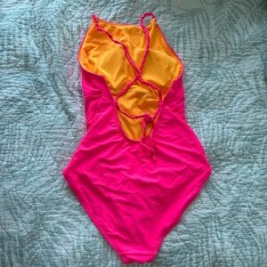 Polo by Ralph Lauren Pink and Orange One Piece Swimsuit